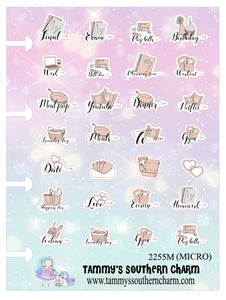2255M - MICRO PLANNER ICONS - NUDE