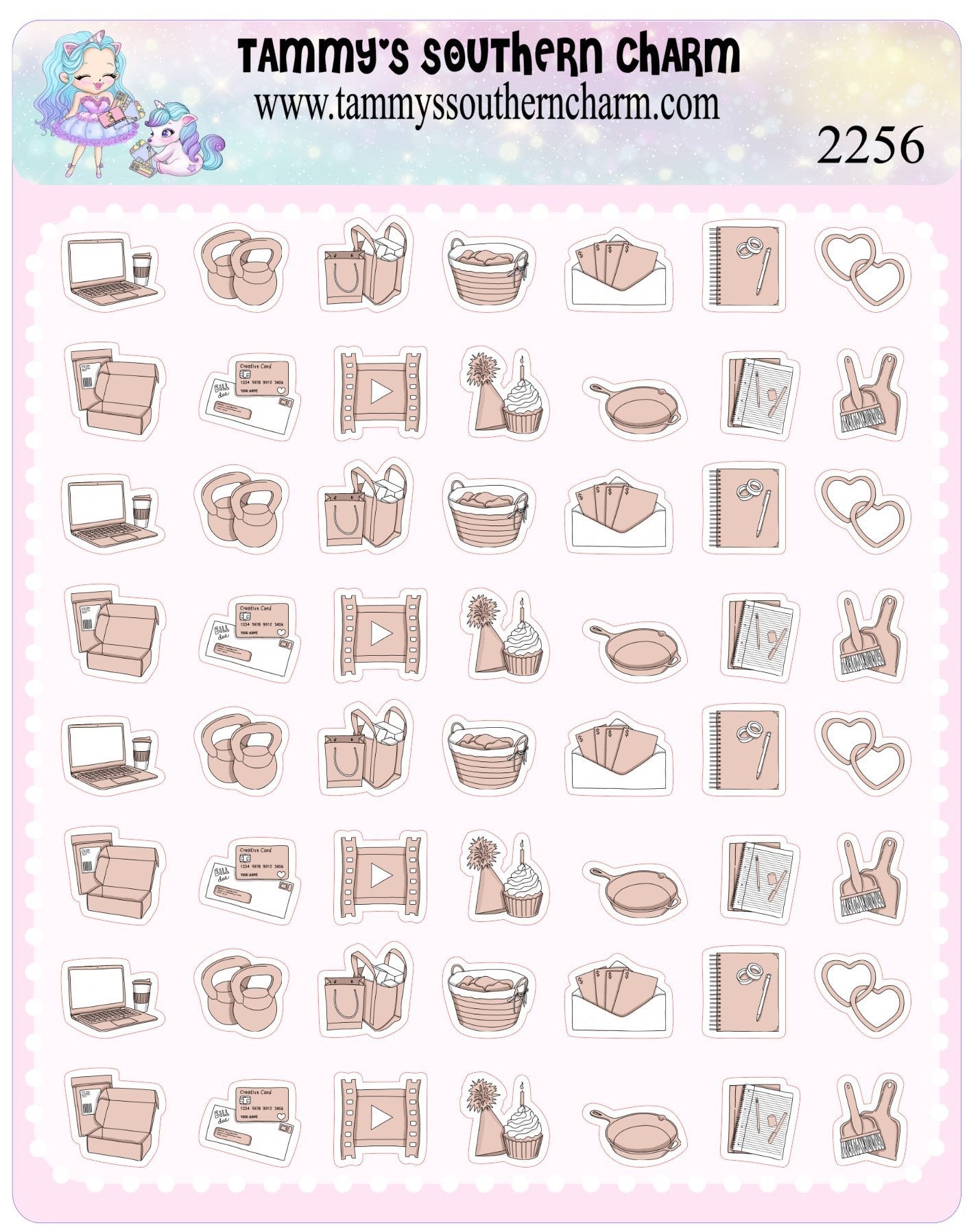 2256 PLANNER ICONS - NUDE