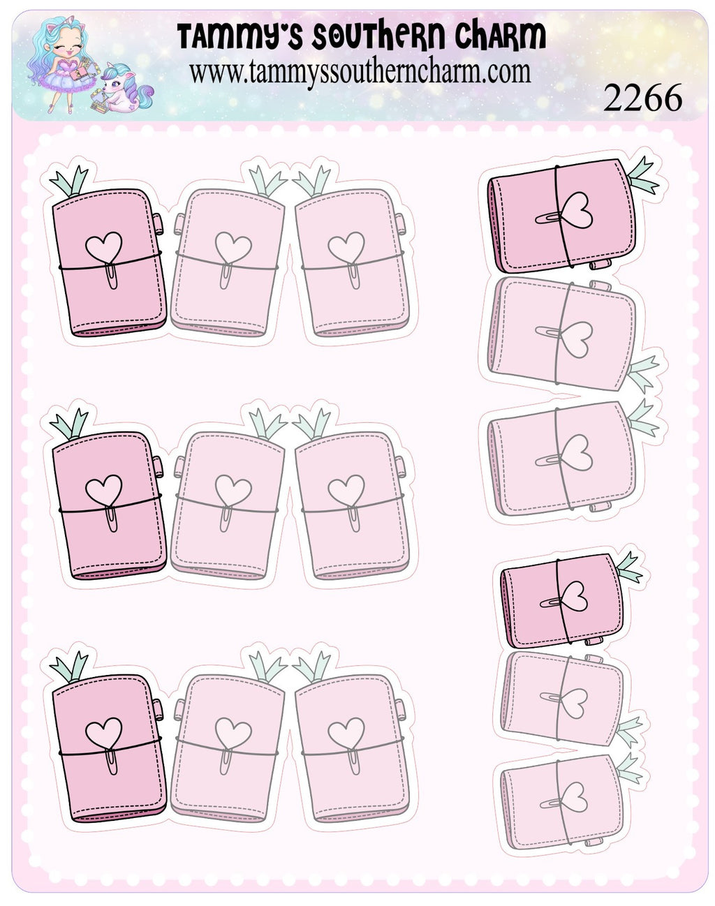 2266 - TN NOTES - FOLD OVER STICKERS