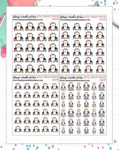1443P - RETAIL THERAPY PENGUIN - MINI SHEETS (INSTANT DOWNLOAD)