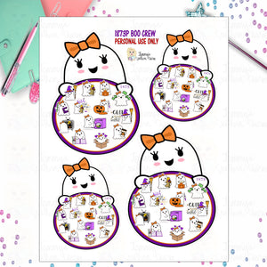 1873P - BOO CREW - STICKER SHEETS (INSTANT DOWNLOAD)