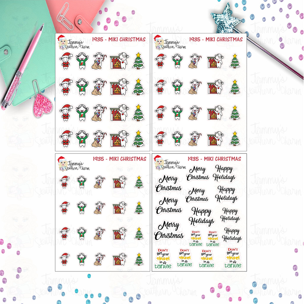 1935P - MIKI CHRISTMAS - MINI SHEETS (INSTANT DOWNLOAD)