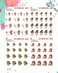 1947P - CHRISTMAS GIRLS - SET 2 - BROWN HAIR -  MINI SHEETS (INSTANT DOWNLOAD)
